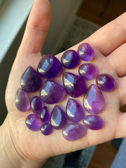 Amethyst cabochons