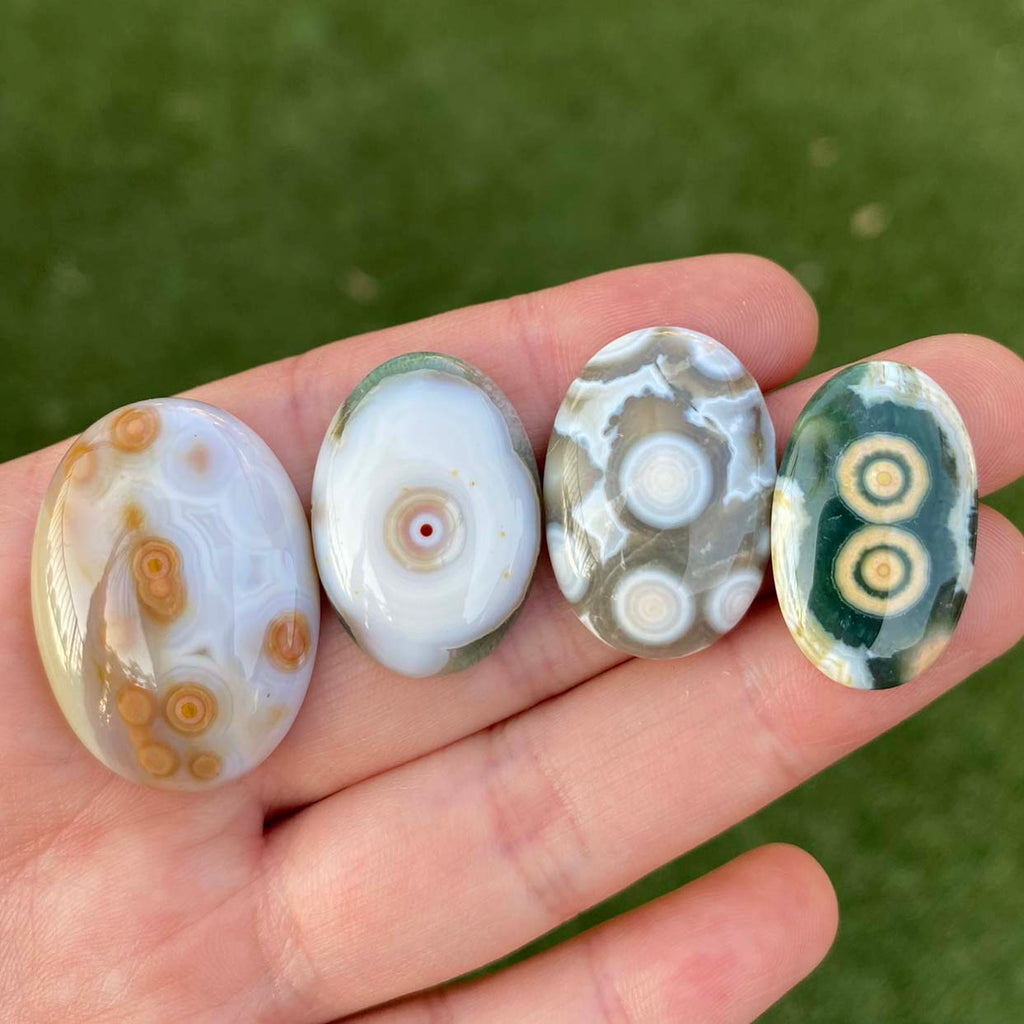 Ocean Jasper oval cabochons
