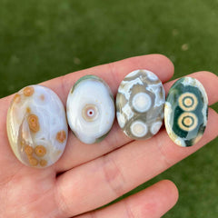 Ocean Jasper oval cabochons