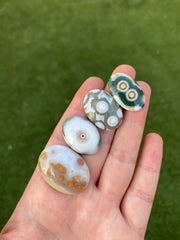 Ocean Jasper oval cabochons