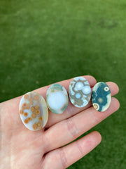 Ocean Jasper oval cabochons