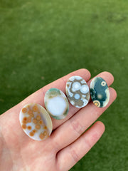 Ocean Jasper oval cabochons