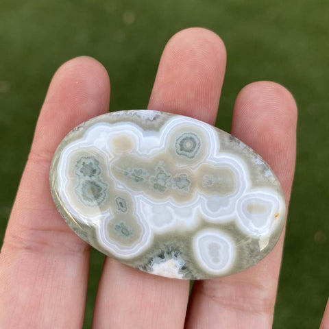 Large oval Ocean Jasper cabochon