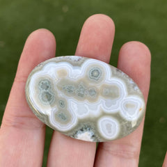 Large oval Ocean Jasper cabochon