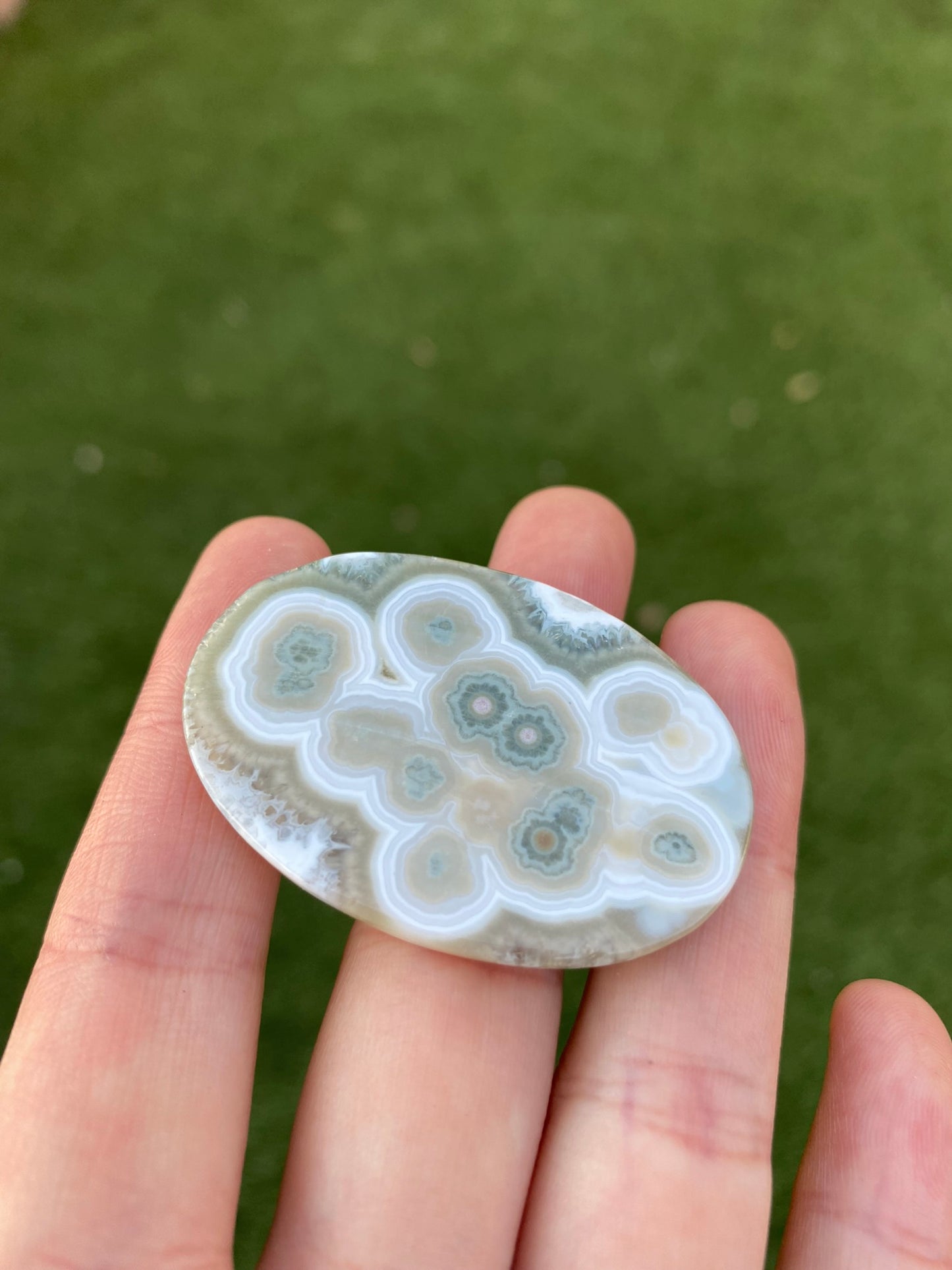 Large oval Ocean Jasper cabochon