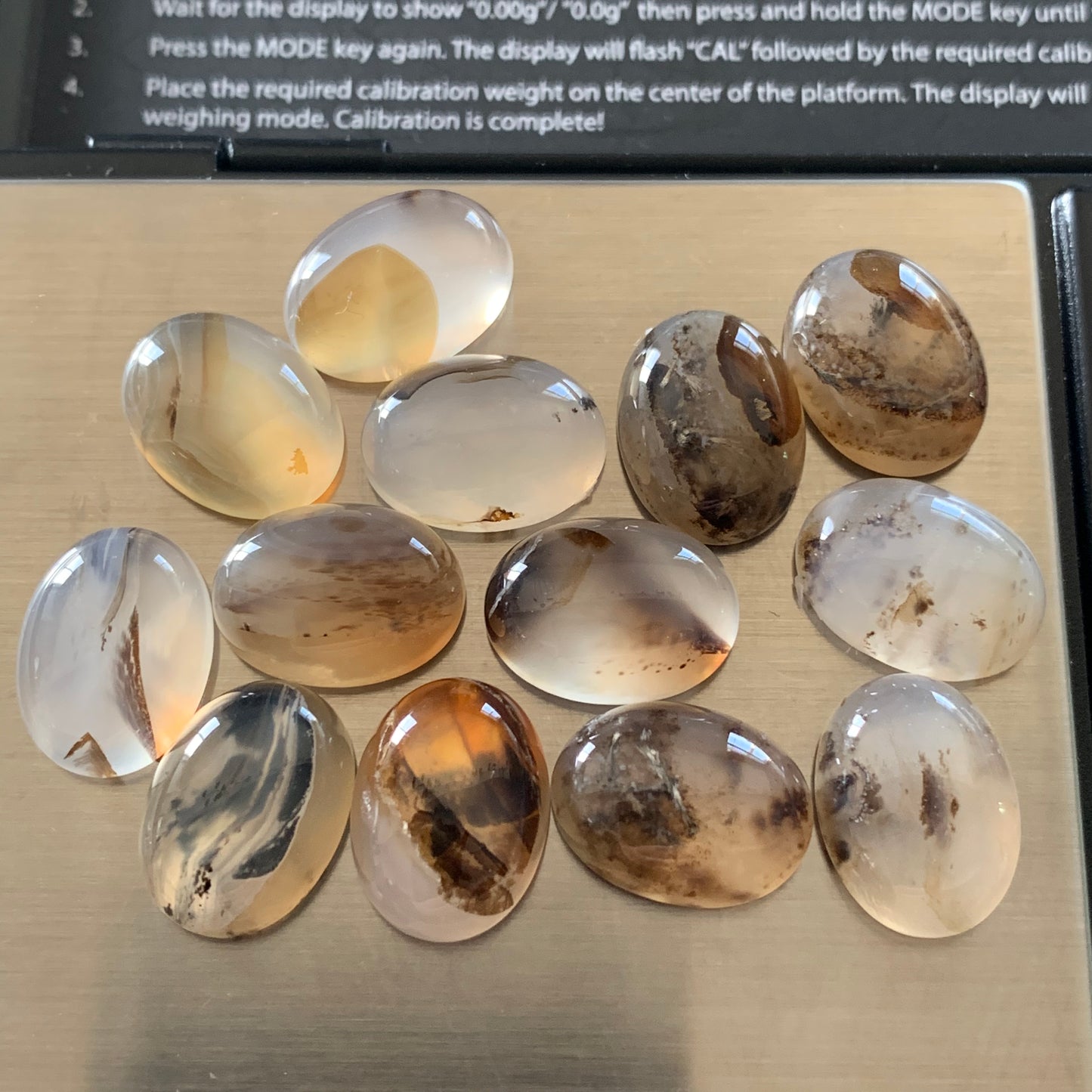 Dendrite agate cabochons