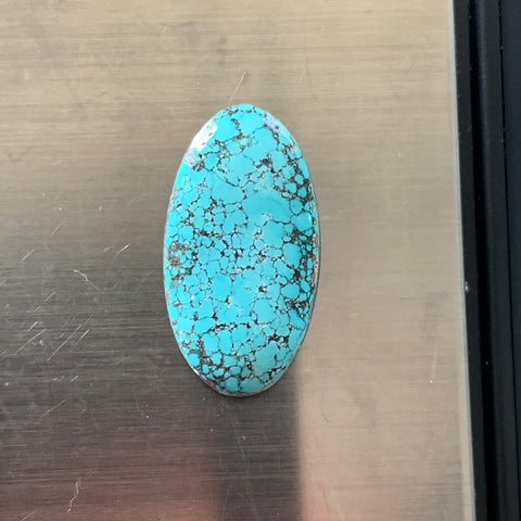 Number 8 turquoise cabochon