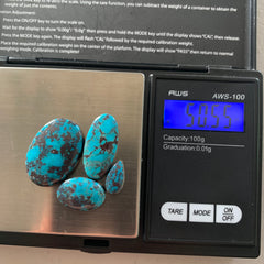 Nacozari turquoise cabochons