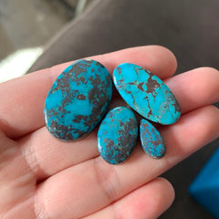 Nacozari turquoise cabochons