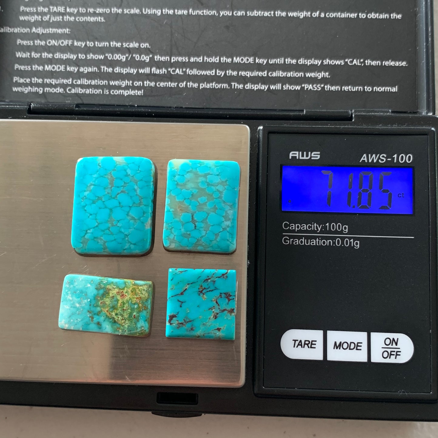 Turquoise Mountain turquoise cabochons