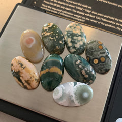 14 x 23mm oval Ocean Jasper cabochons