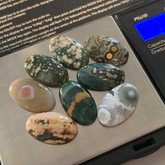 14 x 23mm oval Ocean Jasper cabochons
