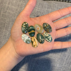 14 x 23mm oval Ocean Jasper cabochons