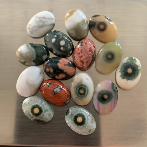 10x14mm oval Ocean Jasper cabochons