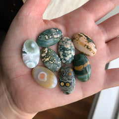 14 x 23mm oval Ocean Jasper cabochons