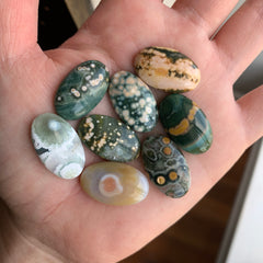 14 x 23mm oval Ocean Jasper cabochons