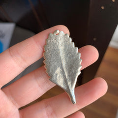 Sterling silver succulent leaf casting