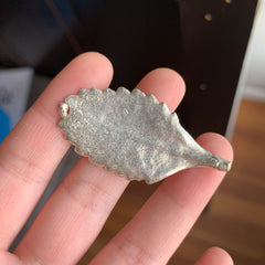 Sterling silver succulent leaf casting