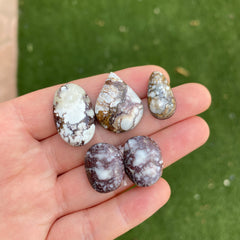 Wild horse magnesite cabochons