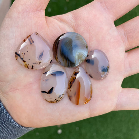 Montana agate cabochons