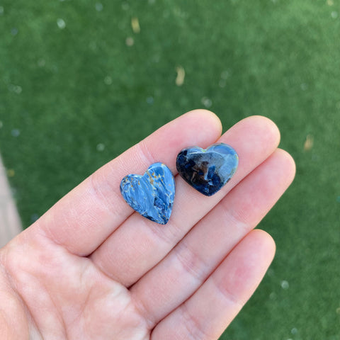 Pietersite heart cabochons