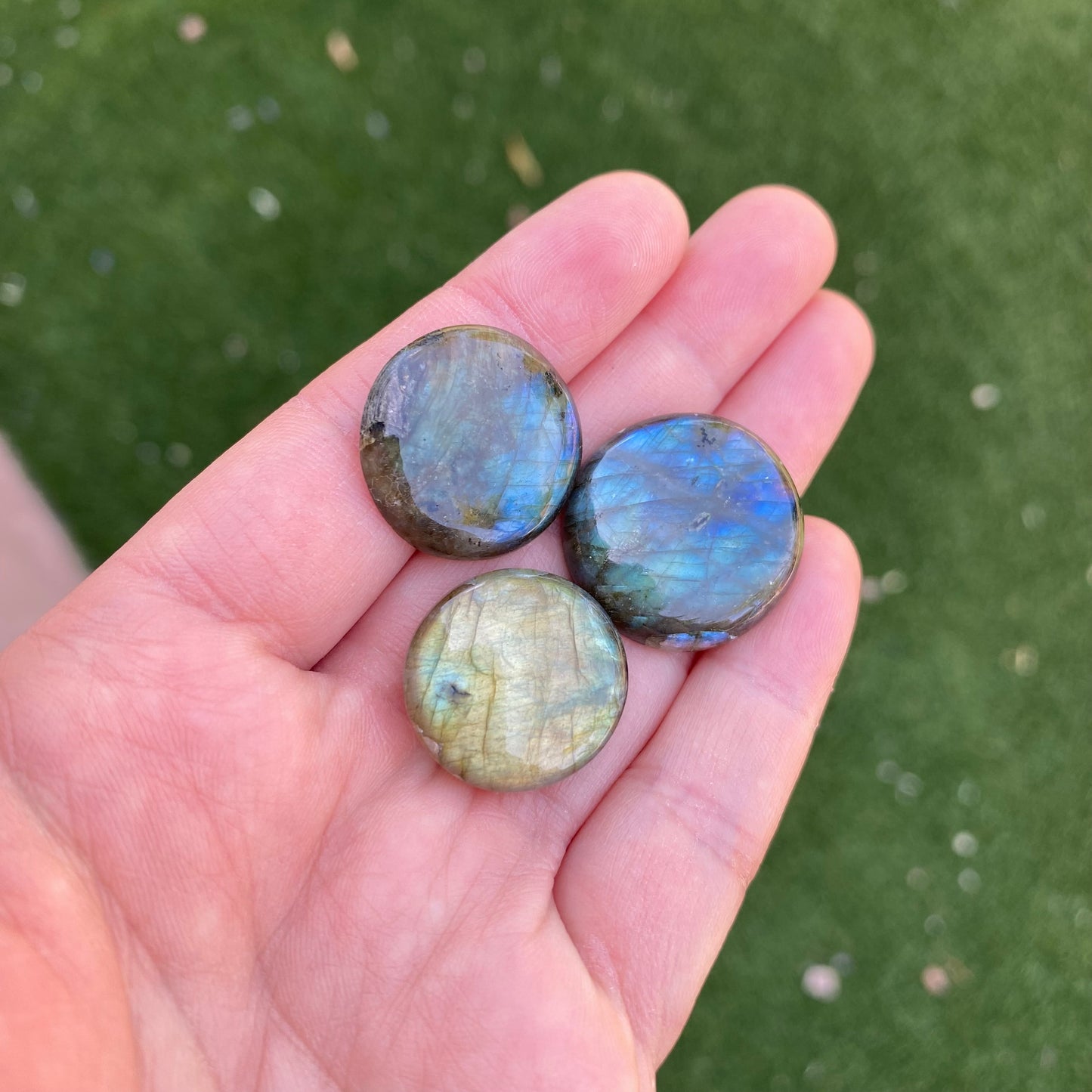 Labradorite round cabochons