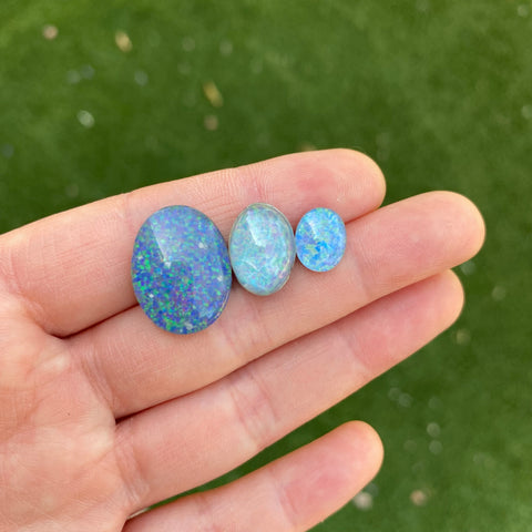 Spencer opal triplet cabochons