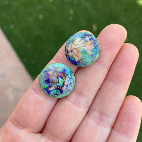 Monarch Opal cabochons