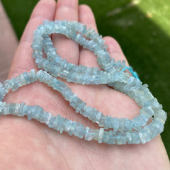 Aquamarine beads