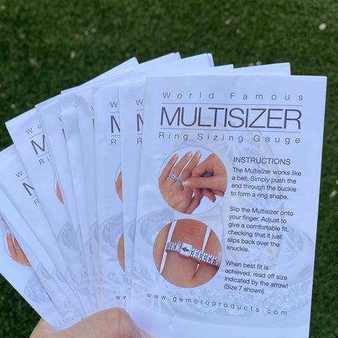 Multi-Sizer Adjustable Finger Gauge (ring sizer)
