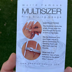 Multi-Sizer Adjustable Finger Gauge (ring sizer)