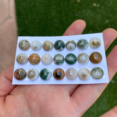 Round 10mm Ocean Jasper cabochons