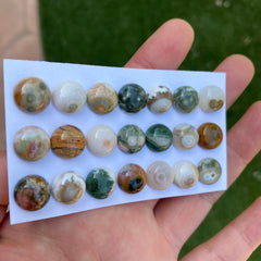 Round 10mm Ocean Jasper cabochons