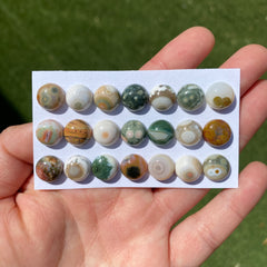Round 10mm Ocean Jasper cabochons