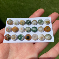 Round 10mm Ocean Jasper cabochons