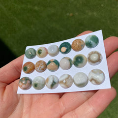 Round 12mm Ocean Jasper cabochons