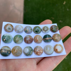 Round 12mm Ocean Jasper cabochons