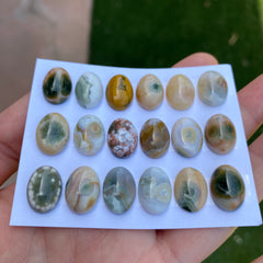 Oval 10x14mm Ocean Jasper cabochons