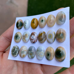 Oval 10x14mm Ocean Jasper cabochons