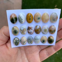 Oval 10x14mm Ocean Jasper cabochons