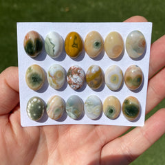 Oval 10x14mm Ocean Jasper cabochons