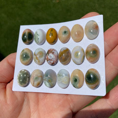 Oval 10x14mm Ocean Jasper cabochons