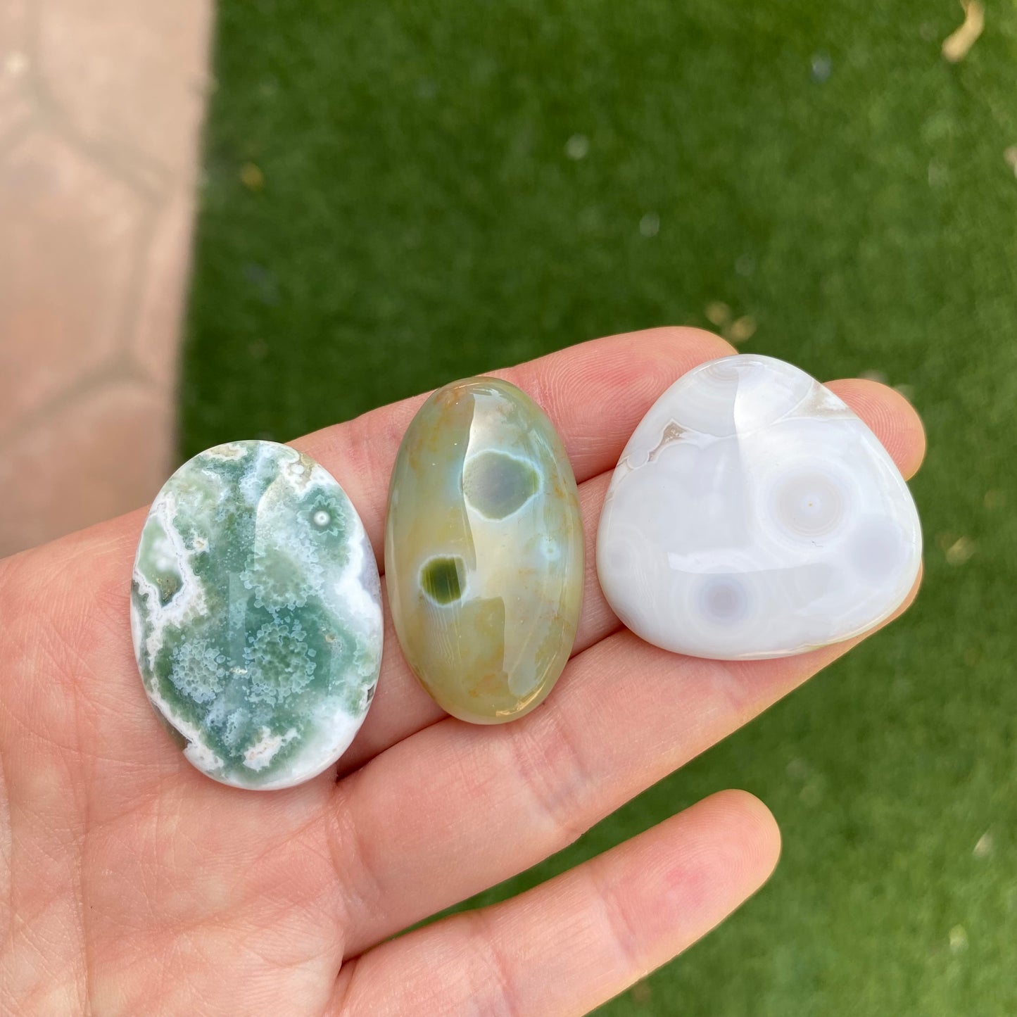 Ocean Jasper cabochons