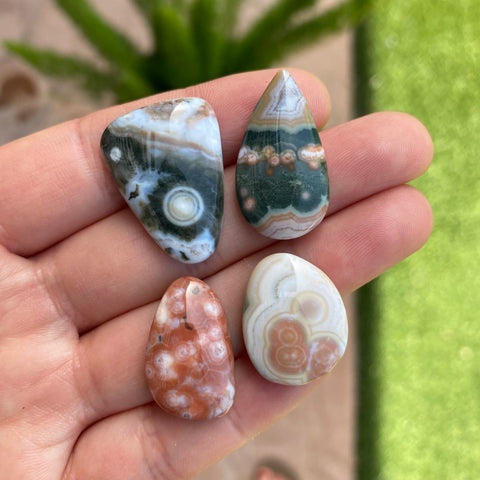 Freeform Ocean Jasper cabochons