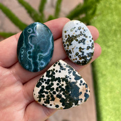 Freeform Ocean Jasper cabochons