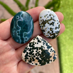 Freeform Ocean Jasper cabochons