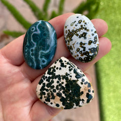 Freeform Ocean Jasper cabochons