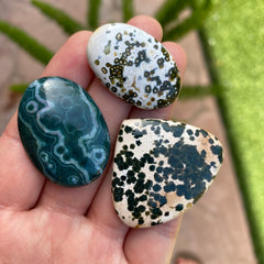 Freeform Ocean Jasper cabochons