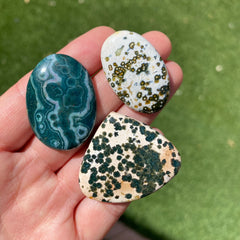 Freeform Ocean Jasper cabochons