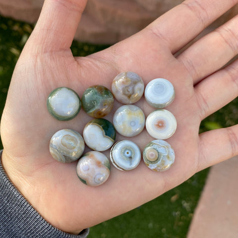 Round 14-15mm Ocean Jasper cabochons